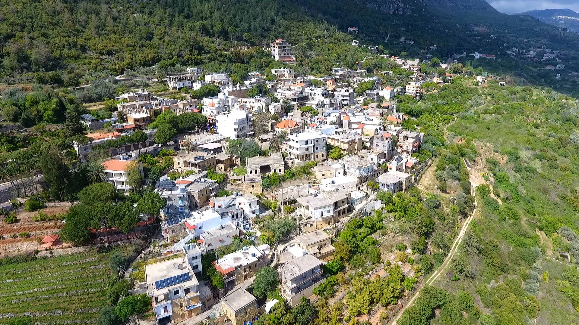 Vue aérienne de Rechmaya